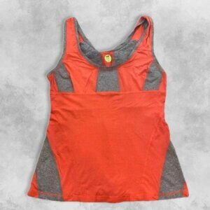 Lululemon Tank Top Sleeveless Crew Neckline Racerback Coral Gray Women's Small